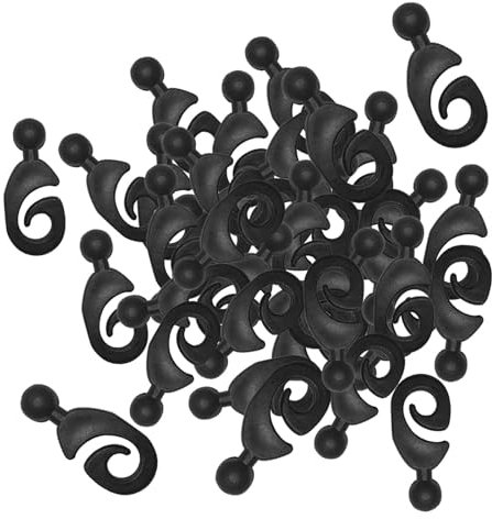HGZLQKD 50Pcs Hooks for Gazebo Curtains Curtain Track Hooks Hotel Outdoor Multipurpose Use
