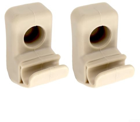 2Pack Sun Visor Support Clip, Sun Visor Bracket Mount Holder 735411088 For FIAT Interior Car Parts Replacement ABS Material Beige Color Direct Installation Vehicle Accessorie