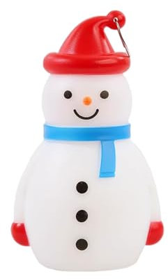 Snowman Christmas Tree Holiday Small Flashing Lights Decoration Farmhouse Christmas