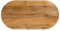 SKM Tischplatte 100x40x2,5 cm Oval Massivholz Mango,Möbel,Tischzubehör,Tischplatten,Braun,6.95KG,370144