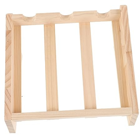 SWOOMEY Vintage Style Wooden Wine Rack Bottle Shelf for Fridge Wine Storage Cabinet Bottle Stand Home Decor Holder