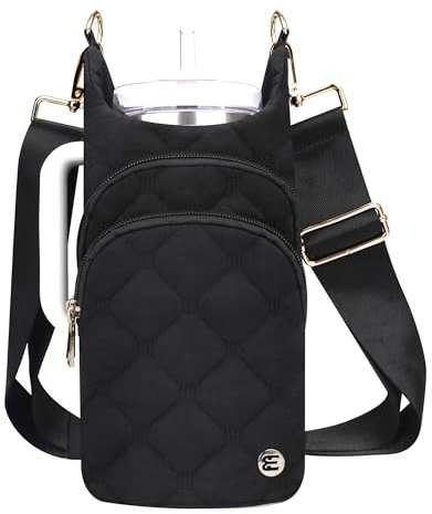 Water Bottle Holder with Strap 30/32 oz, Crossbody Water Bottle Carrier Bag