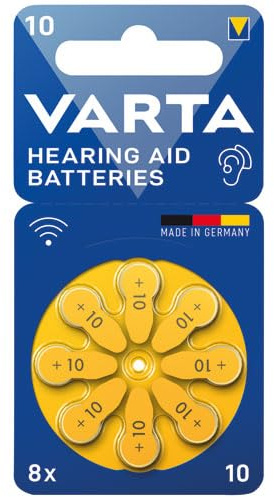 Varta Hearing Aid Batteries 10 Blister 8