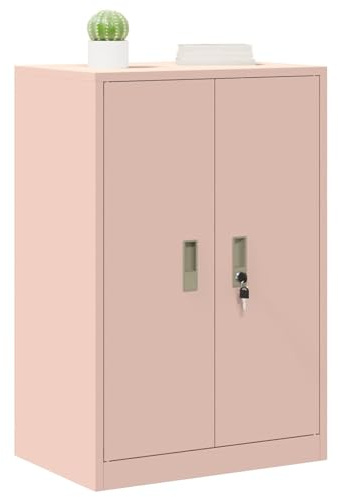 vidaXL Aufbewahrungsschrank Rosa 60 x 40 x 90 cm Stahl