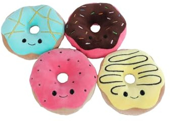 Van Manen Plüschspielzeug Fluffy Menu mit 4 Donuts - 40cm Kuscheltier