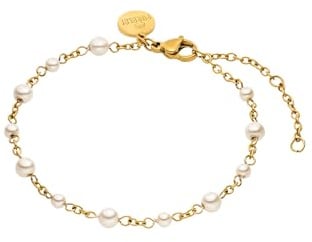 Purelei Adore Pearl Armband | Edelstahlarmband mit Muschelperlen | Edler, zeitloser Look | Perfekt kombinierbar mit der Adore Charm Kette