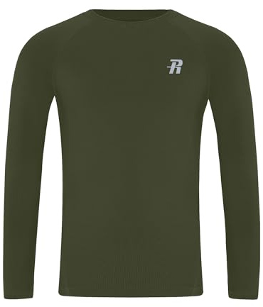 Runhit Boys Compression Shirt Long Sleeve, 1/2er Pack UPF 50+ Sun Protection Kids Sports Base Layer Top, Breathable Quick Dry Under Shirt for Football & Outdoor Activities
