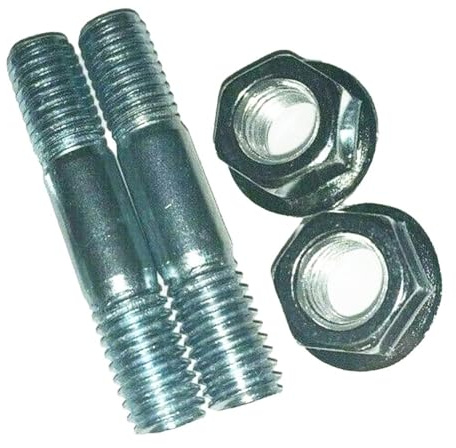 MuchLuckystar SX62 62cc Chainsaw Bar Nuts And Studs Bolts Set Medium Carbon Steel M8 Thread 42mm 4 Pcs