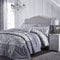 Catherine Lansfield Damask Jacquard Single Duvet Cover Set with Pillowcase Silver Grey