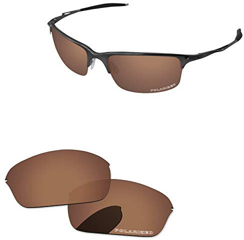 PapaViva Replacement Lenses for Oakley Half Wire 2.0 Sunglasses Frame Copper Brown - Polarized