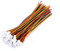 Fdit Lot de 20 connecteurs Micro JST 1,25 mm 2 broches / 3 broches mâles & femelle avec câble filaire Emballage multiple Socialme EU (rouge + noir + jaune (3 broches)