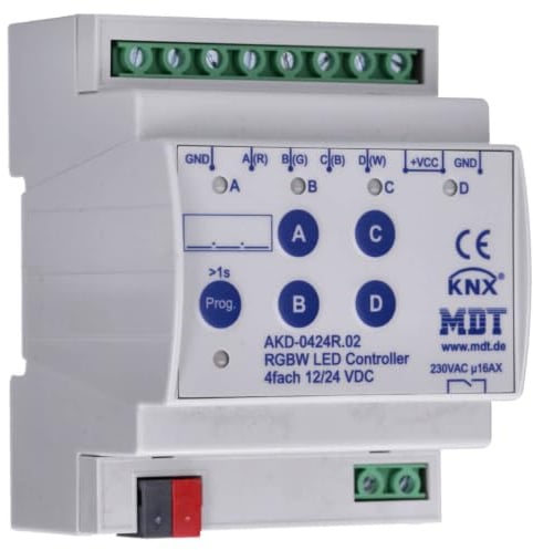 Controller LED KNX, RGBW (attuatore dimmer LED)