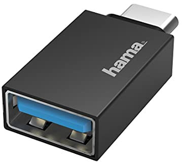 Hama USB-C auf USB-A Adapter - OTG Anschluss für Tablet, Drucker - Super-Speed-Datenübertragung 5 Gbit/s, USB 3.2 Gen1