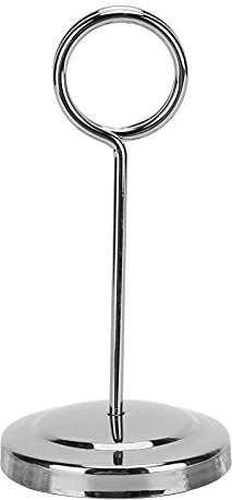 Portatarjetas de Lugar Pequeño, Soporte de Número de Mesa de Acero Inoxidable, Duradero Ligero Clip de Imagen, Menú de Fotos de Alambre para Bodas, Fiestas de Aniversario (10.5cm-Astilla)
