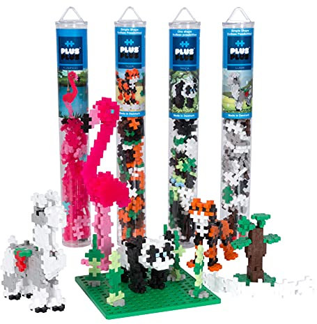 Plus-Plus - Zoomix Bulk Pack - 400 Pieces and Building Plate - Building Blocks, Building, Development Toys for Kids, STEM, STEAM, Produced in Denmark