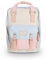 Doughnut Macaroon Backpack for Men and Women Lightweight School Bag Casual Daypack 16 Liters Basic Water Resistant Rucksack for Travel, Sports, Hiking with Pockets(Iceberg X Cream X Sakura)