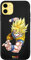 Personalaizer - iPhone 11 Case Black with a Dragon Ball Z Goku SS1 Special Design