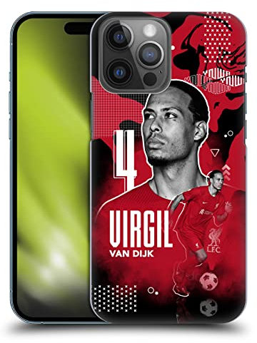 Head Case Designs Officially Licensed Liverpool Football Club Virgil van Dijk 2022/23 First Team Hard Back Case Compatible With Apple iPhone 14 Pro Max