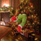 Grinch Deko, Weihnachten Elf Körper Beine für Weihnachtsbaum, Grinch Weihnachtsbaum Topper, Stola Weihnachtselfe Gefüllt Stuck Baum Topper Weihnachtskranz Weihnachtsdeko Christbaumschmuck(B)