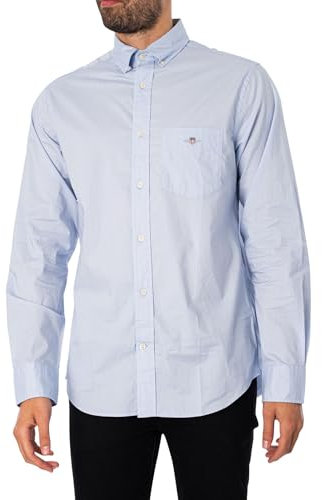 GANT Herren REG POPLIN Shirt Hemd, Light Blue, 3XL