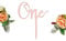Acrylic One Cake Topper - Ideal Anniversary, Birthday or Wedding Cake Decoration (MIRROR ROSE GOLD)