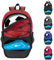 DAFISKY Jugend-Fußball-Rucksack – Fußballtasche mit Schuhen und Ballfach, Sporttasche für Basketball, Volleyball, Fußball, Rot