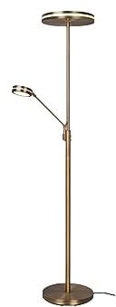Trio Leuchten LED Stehleuchte Franklin 426510204, Metall Altmessing, inkl. 35 Watt LED, Farbwechsel, Dimmer
