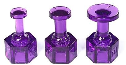 Midiar Hagel Nr. 5 Klebeadapter Set lila, 10 Stück Größen: 6-8-12mm, für Hageldellen, spitzige Hageldellen, PDR