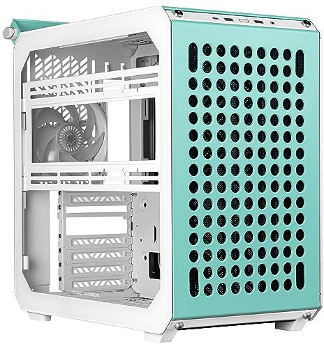 Cooler Master Qube 500 Flatpack - Mid-Tower ATX PC Case, Fully Modular, 1 x 120 mm Pre-installed SF ARGB Rear Fan, Vertical GPU Mount, Supports EATX Motherboards & Dual 280mm Radiators - Macaron