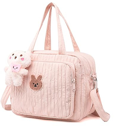 Lushandy Baby-Wickeltasche, Muttertasche, Umhängetasche, Baby-Reisetasche, für Mädchen