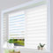 HOMEDEMO Doppelrollo Klemmfix ohne Bohren & mit Bohren, Rollos für Fenster und Tür, Weiß, 90x160cm(BxH), Duo Rollo Klemmrollo lichtdurchlässig, Fensterrollo Sichtschutz