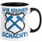 Aue im Erzgebirge Tasse Wir Kommen Aus Dem Schacht Steine Klopfen Kaffee-Becher Geschenkidee Geschenk (Schwarz)