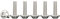 Drenky Vis à Tête Bombée avec Bride et Six Pans Creux, M3x16mm à Métaux Acier Inoxydable A2 V2A Boulon à Hexagonale pour Les Connexions Mécaniques, 50 Pièces