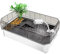 KWPHGLQA Aquarium pour Tortues, avec Plantes à Plateforme, Facile à Changer l'eau et à Nettoyer, résistant aux Chutes - Kit d'habitat idéal pour Tortues pour Reptiles du lac