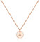 Hidepoo Dainty Disc Initial Necklaces for Women - 14K Rose Gold Filled Disc Letter Necklace for Women Birthday Gifts Tiny Disc Initial Necklace for Women Gifts Jewelry Pendant A, Brass, No Gemstone,