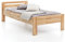 WOODLIVE DESIGN BY NATURE Massivholz-Bett aus Kernbuche, als Seniorenbett geeignet, in Komforthöhe, geöltes Doppelbett mit Kopfteil (180 x 200 cm)
