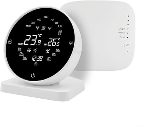 Puupaa Termostatos inteligentes de calefacción por suelo radiante, termostato WiFi programable para calefacción por suelo radiante, calefacción por suelo, para Smart Life para control de aplicación