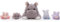 MorisMos 40cm lang Hippo Kuscheltier XXL mit 4 Baby im Bauch, weich Nilpferd plüschtier stofftier, Hippoteddys Geburtstag Weihnachten Geschenk Kinder Baby
