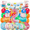 Kindergeburtstag dekoPeppa Wutz luftballon 2 Peppa Wutz geburtstag | geburtstagsdeko jungen 7 jahr, Happy Birthday Dekoration Banner Karikatur