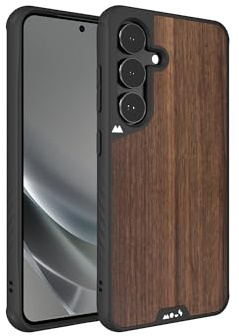 Mous for Samsung Galaxy S25 Plus Case MagSafe Compatible, Limitless Walnut - Shockproof