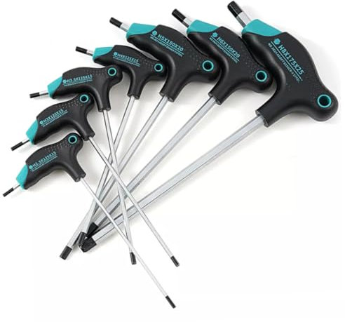 EXHUMKY 7-teiliger T-griff-schlüsselschlüssel Mit Ergonomischem Griff Vanadiumstahl Für Mechaniker