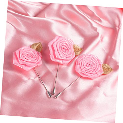 ROMISBABA 12pièces Broche Tissu Rose Mode Pour Vêtements Accessoire Élégant Pour Robes Et Rose