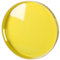 Simmer StRound Plastic Tray one Decorative, Round Plastic with Handles, Modern Vanity and Serving for Ottoman, Coffee table, Kitchen and Bathroom, Size 13 (Lemon Yellow)