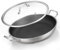 DELARLOCHEF 35 cm Paella Pan 12 Pers - Non-Stick | 316°C Heat Resistant | PFOA-Free | Induction | Uniform Heat Distribution | Dishwasher & All Stoves | Ideal for Parties / Family