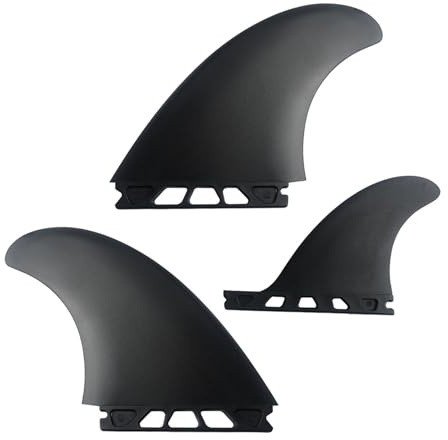 Laikoutd 3-teilige PVC Surfbretter Fin Ersatz Surfbretter Brettkanten. Hochleistungs Surfs Flexible Stabile Surfs Finne