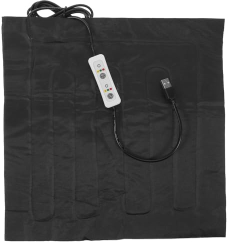 DIYEAH Almohadilla térmica USB para Mascotas con Temperatura Ajustable y Temporizador. Alfombrilla térmica para Gatos para Uso en Interiores. Alfombrilla térmica eléctrica para Perros y Animales