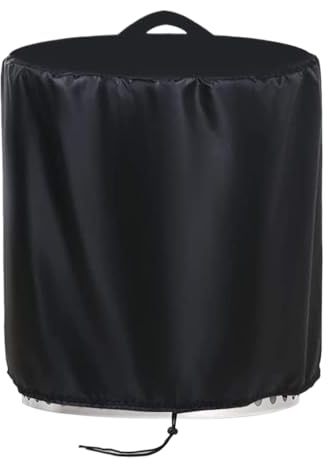 Housse de protection ronde pour brasero, protection de cheminée à bois verticale, protection de brasero pour charges | Protection pour cour extérieure