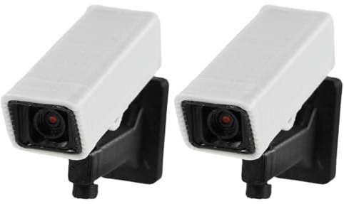 BESPORTBLE 2pcs Dollhouse Miniature Security Camera Realistic Fake Camera Prop for Scale Living Decoration Electronics for Dollhouse