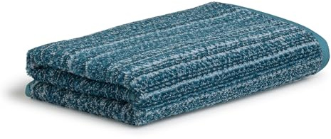 Möve Tide Texture Handtuch 50 x 100 cm aus 100% Baumwolle, Lagoon/Aqua