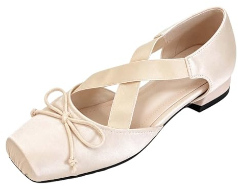 Zapatillas Mujer Casual Verano, Zapatillas Deportivas Mujer Running, Zapatos Casuales Sin Cordones con Lazo Estilo Bailarina con Tira EláStica Y Estampado Shoes For Women Shoes Zapatos Elegantes